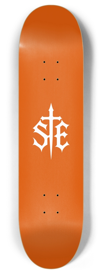 SE Logo — Orange — 8 inch 8 Inch Skateboard Deck