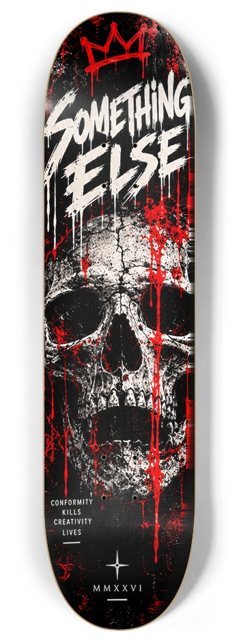 Red Skull — 8 inch 8 Inch Skateboard Deck