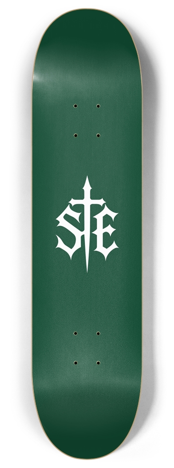 SE Logo — Green — 8 inch 8 Inch Skateboard Deck