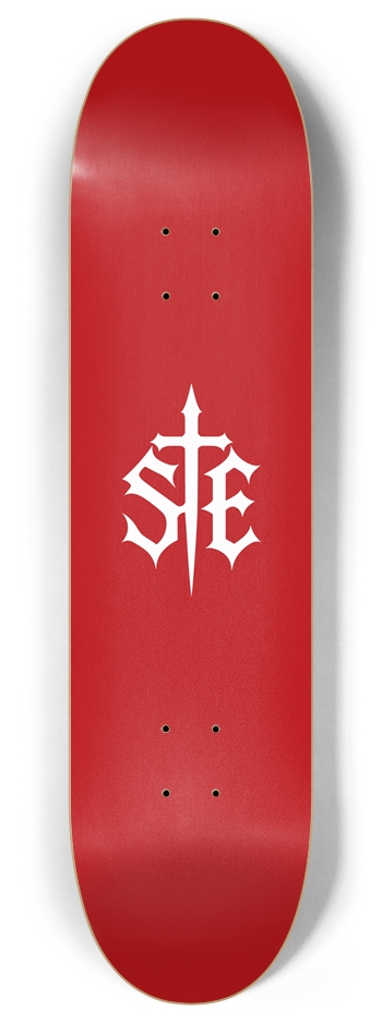SE Logo — Red — 8 inch 8 Inch Skateboard Deck