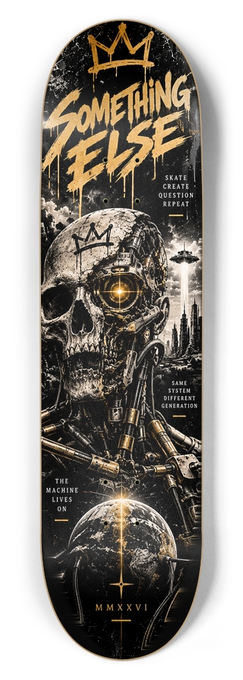 Machine Skull — 8.5 inch 8-1/2 Skateboard Deck