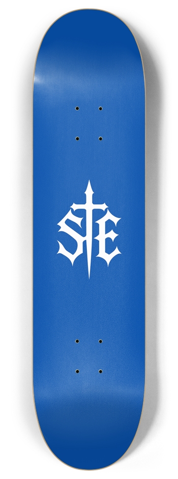 SE Logo — Blue — 8 inch 8 Inch Skateboard Deck