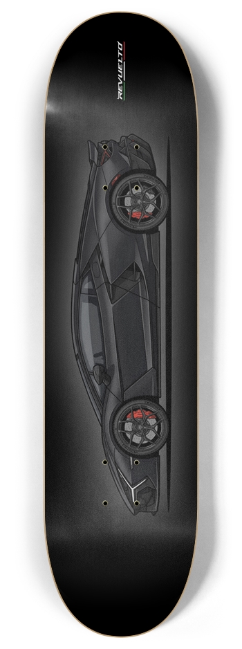 Frozen Black Revuelto 8 Inch Skateboard Deck