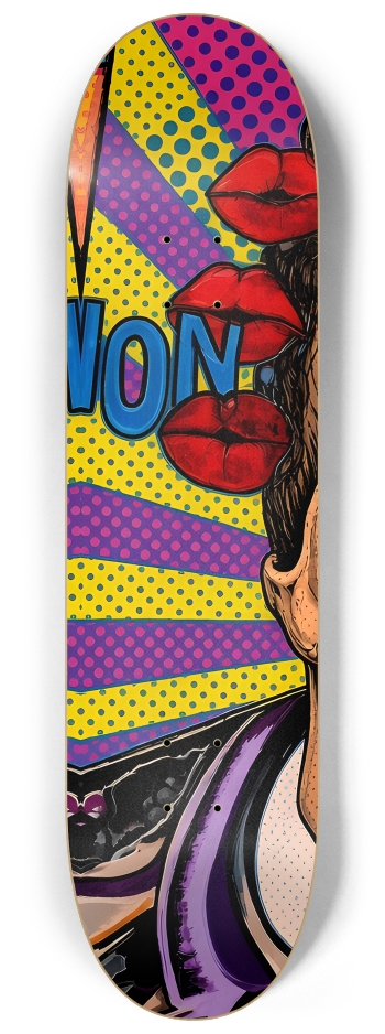 Love & Hate Big Skull - Wall Series #1 8-1/4 Skateboard Deck