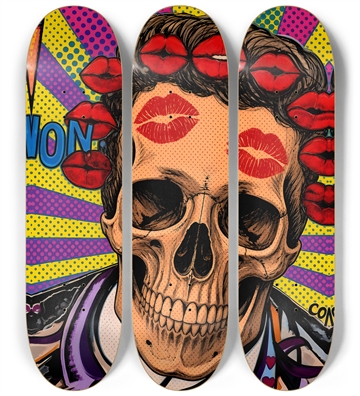 Love & Hate Big Skull - Wall Series