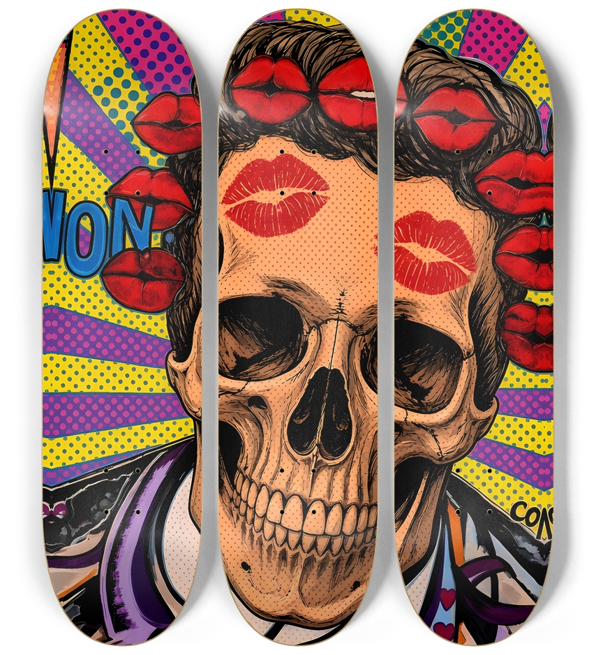 Love & Hate Big Skull - Wall Series