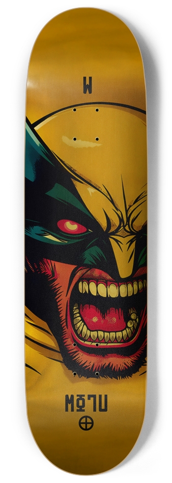 MOTU HONEY BADGER GOLD RARE DECK 03 9 Inch Skateboard