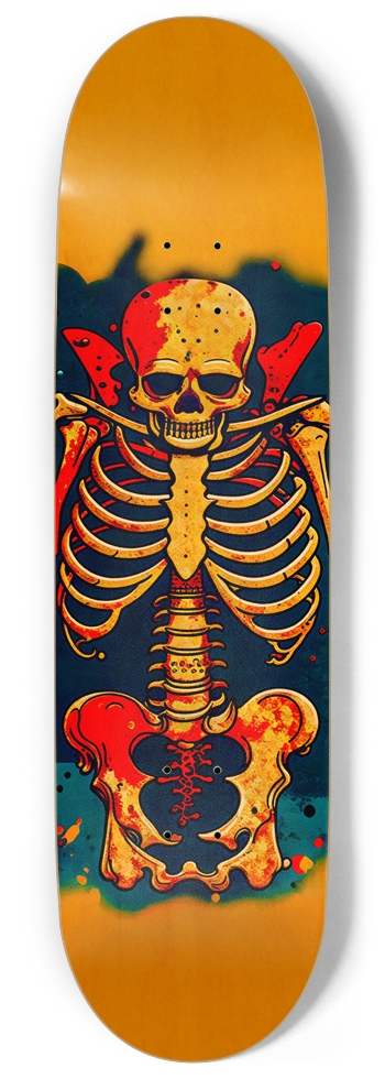 HELLO BONES BONE STACK DECk 02 ALL NATURAL BAMBOO DECK 9 Inch Skateboard