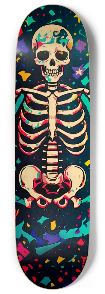 HELLO BONES BONE STACK DECk 07 ALL NATURAL BAMBOO DECK 9 Inch Skateboard