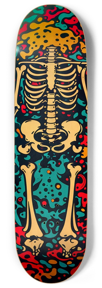 HELLO BONES BONE STACK DECk 03 ALL NATURAL BAMBOO DECK 9 Inch Skateboard