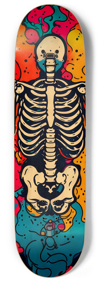 HELLO BONES BONE STACK DECk 04 ALL NATURAL BAMBOO DECK 9 Inch Skateboard