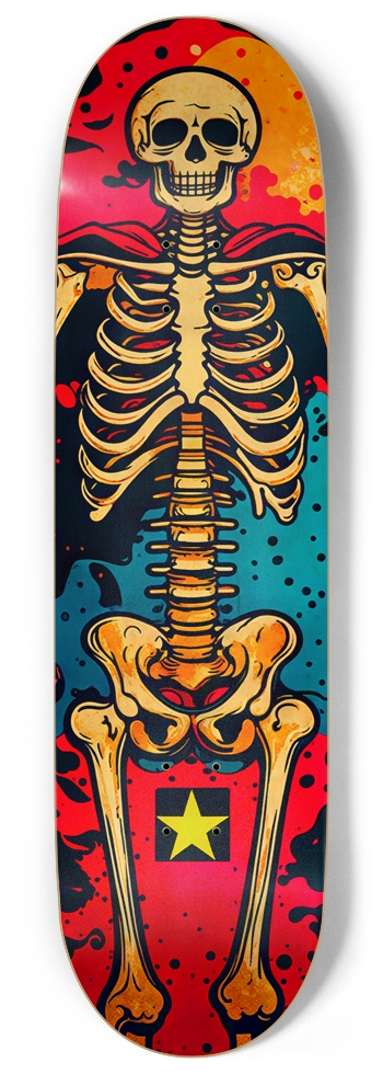 HELLO BONES BONE STACK DECk 05 ALL NATURAL BAMBOO DECK 9 Inch Skateboard