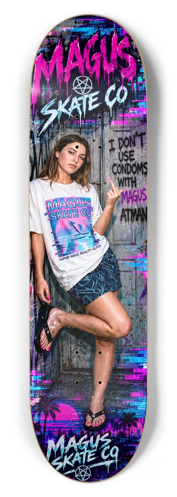 Magus Skate Co "Glory Hole International Skateboarding Series" 8-1/2 Skateboard Deck