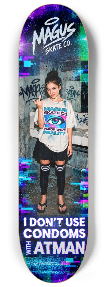 Magus Skate Co. Glory Hole International Skateboarding Series" 8-1/4 Skateboard Deck