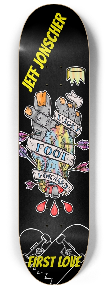 JEFF JONSCHER LUCKY 8.25 8-1/4 Skateboard Deck