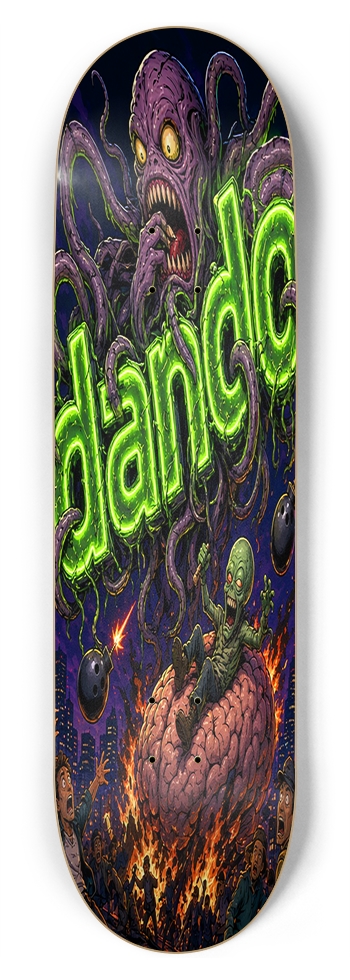 Dandō Brain Burn Custom Skateboard Deck