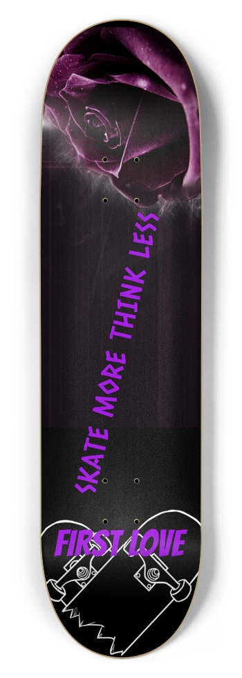 SKATE MORE THINK LESS 8.5 8-1/2 Skateboard Deck