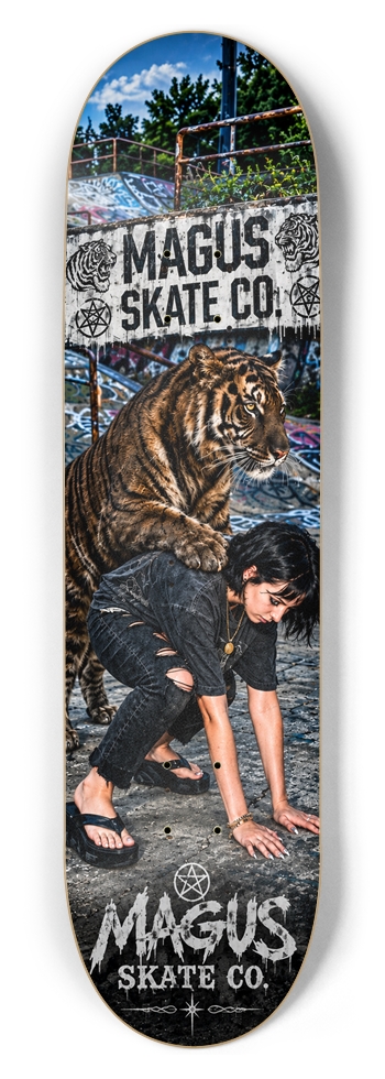 Magus Skate Co "Tiger Gonna Play" 8-1/2 Skateboard Deck