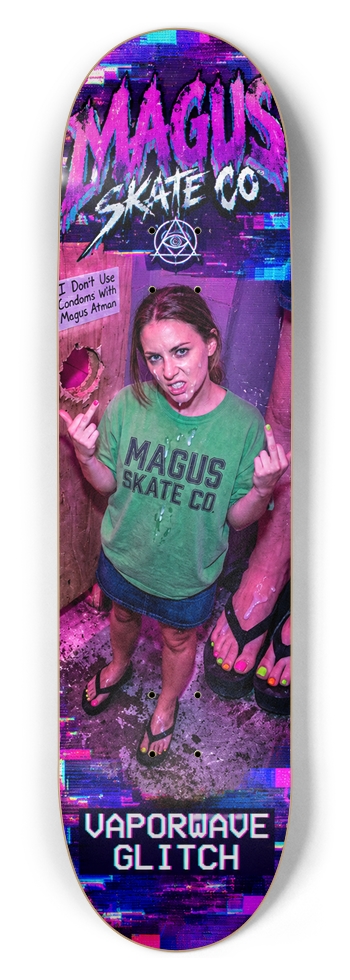Magus Skate Co "Glory Hole International Skateboarding Series" 8-1/2 Skateboard Deck