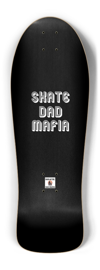 Skatedadmafia old school shape (black) Old School Shape