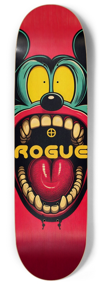 ROGUE OPERATION CHEESE TRICK DECK 01 ALL NATURAL 9 Inch Skateboard