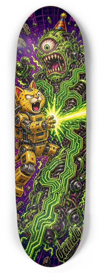 Dandō Laser Pussy Custom Skateboard Deck