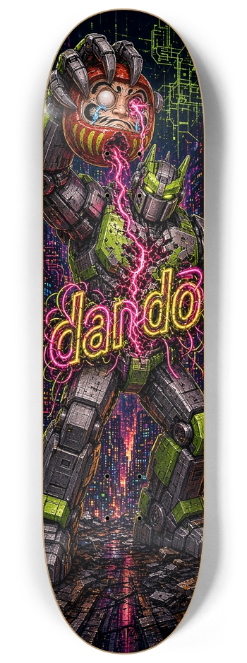 Dandō Electric Head Custom Skateboard Deck 8-1/4 Skateboard Deck