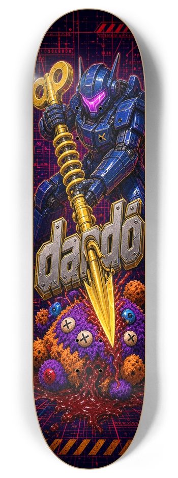Dandō Plush Slayer Custom Skateboard Deck 8 Inch Skateboard Deck