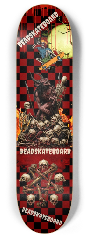 DEADSKATEBOARD BLACK&RED