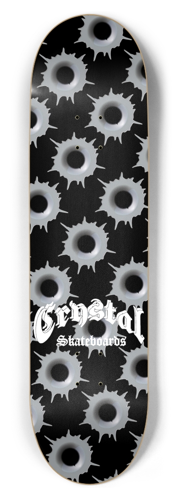 Bullet Hole Skateboard 8-1/2 Skateboard Deck