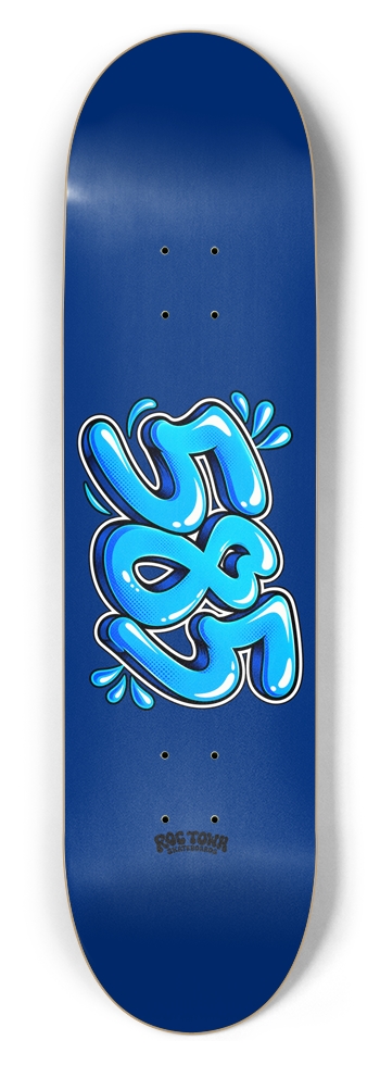 585 Blue 8-1/2 Skateboard Deck