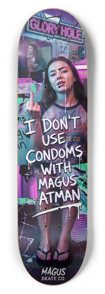 Magus Skate Co. "Glory Hole International Skateboarding Series" 8-1/2 Skateboard Deck