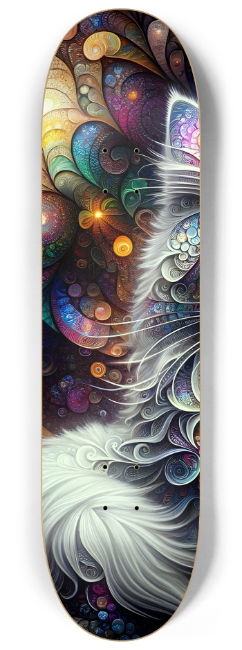Fractal Cat #1 #1 8-1/4 Skateboard Deck