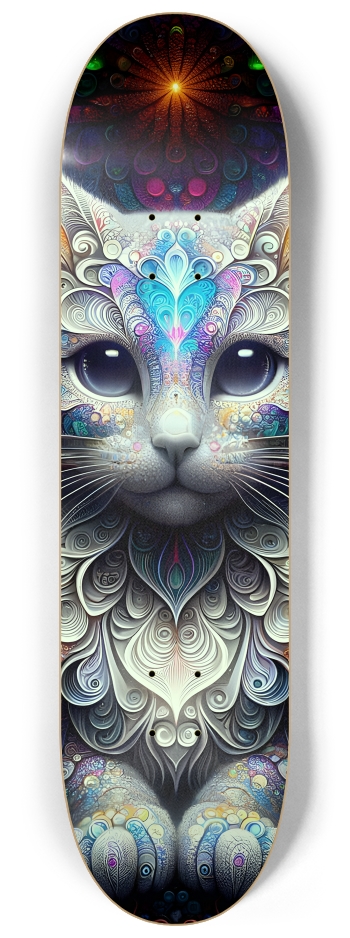 Fractal Cat #1 #2 8-1/4 Skateboard Deck