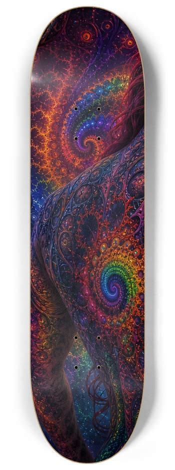 Psychedelic Gay Fractal Man #63 #1 8-1/4 Skateboard Deck