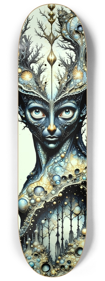 Fractal Cat #6 #2 8-1/4 Skateboard Deck
