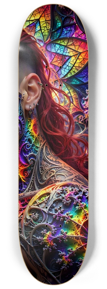 Psychedelic Gay Fractal Man #67 #3 8-1/4 Skateboard Deck