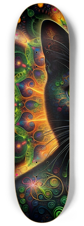 Fractal Cat #2 #1 8-1/4 Skateboard Deck