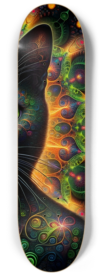 Fractal Cat #2 #3 8-1/4 Skateboard Deck