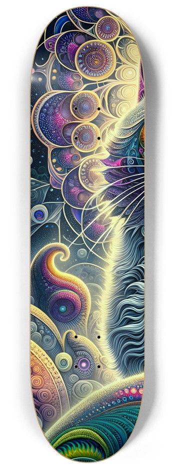 Fractal Cat #9 #1 8-1/4 Skateboard Deck