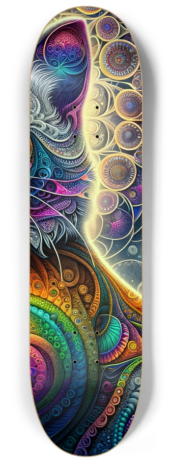 Fractal Cat #9 #3 8-1/4 Skateboard Deck