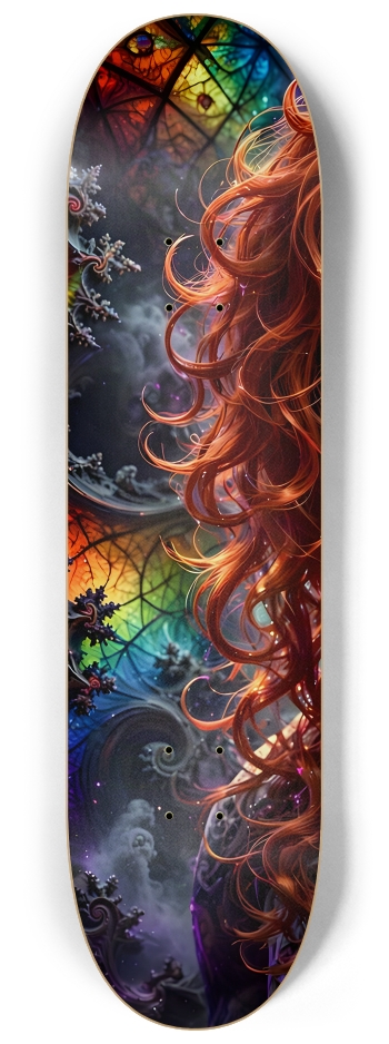 Psychedelic Gay Fractal Man #72 #1 8-1/4 Skateboard Deck