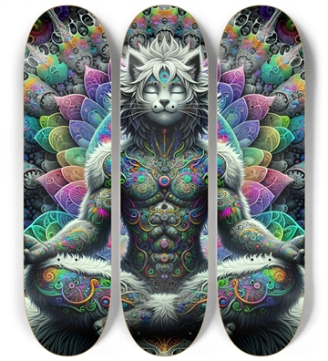 Zen Meditation Fractal Cat #1