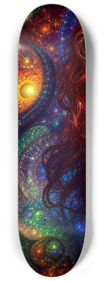 Psychedelic Gay Fractal Man #68 #1 8-1/4 Skateboard Deck