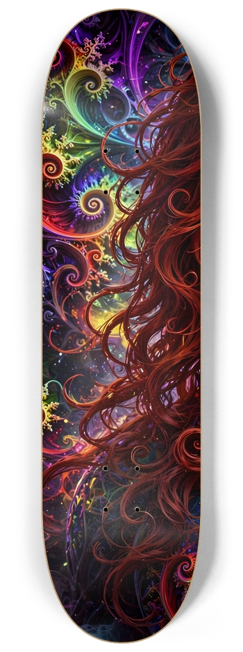 Psychedelic Gay Fractal Man #69 #1 8-1/4 Skateboard Deck
