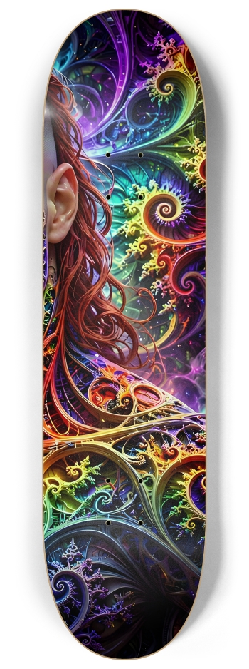 Psychedelic Gay Fractal Man #69 #3 8-1/4 Skateboard Deck