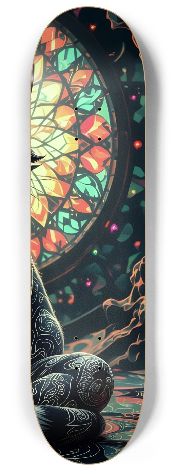 Fractal Cat #7 #3 8-1/4 Skateboard Deck