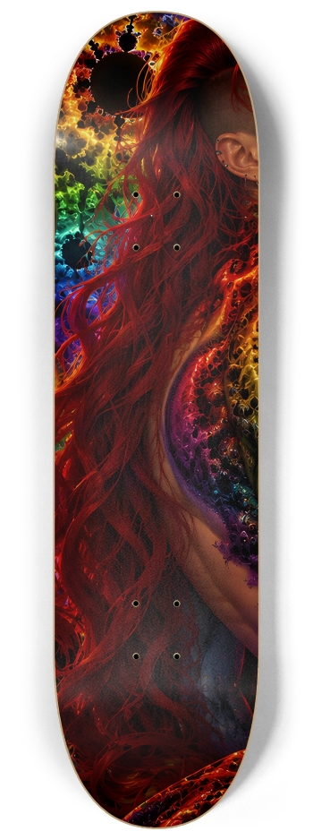 Psychedelic Gay Fractal Man #62 #1 8-1/4 Skateboard Deck
