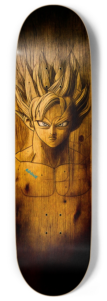BRO RARE SAIYAN GHOST DECK LIMITED EDITION SIGNED DECK 01 9 Inch Skateboard