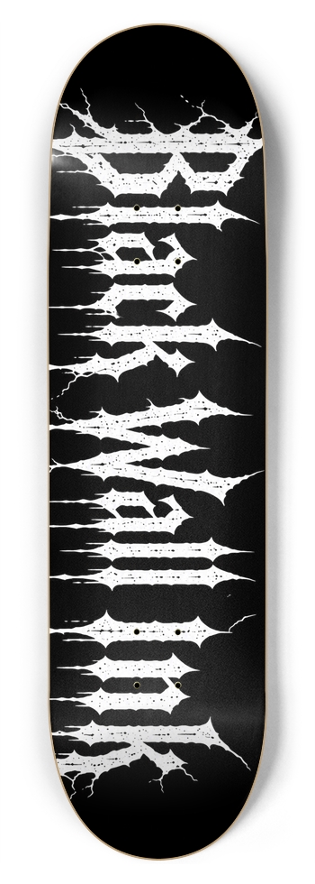 Black Wall Ink Custom Skateboard